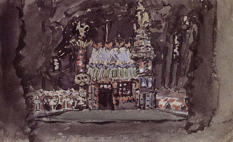 Mikhail Vrubel The Gingerbread House oil painting image
